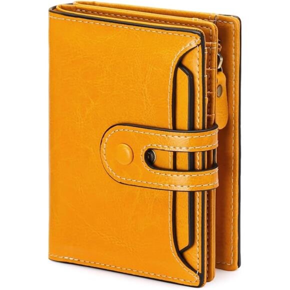 Small Wallet Genuine Leather Yellow